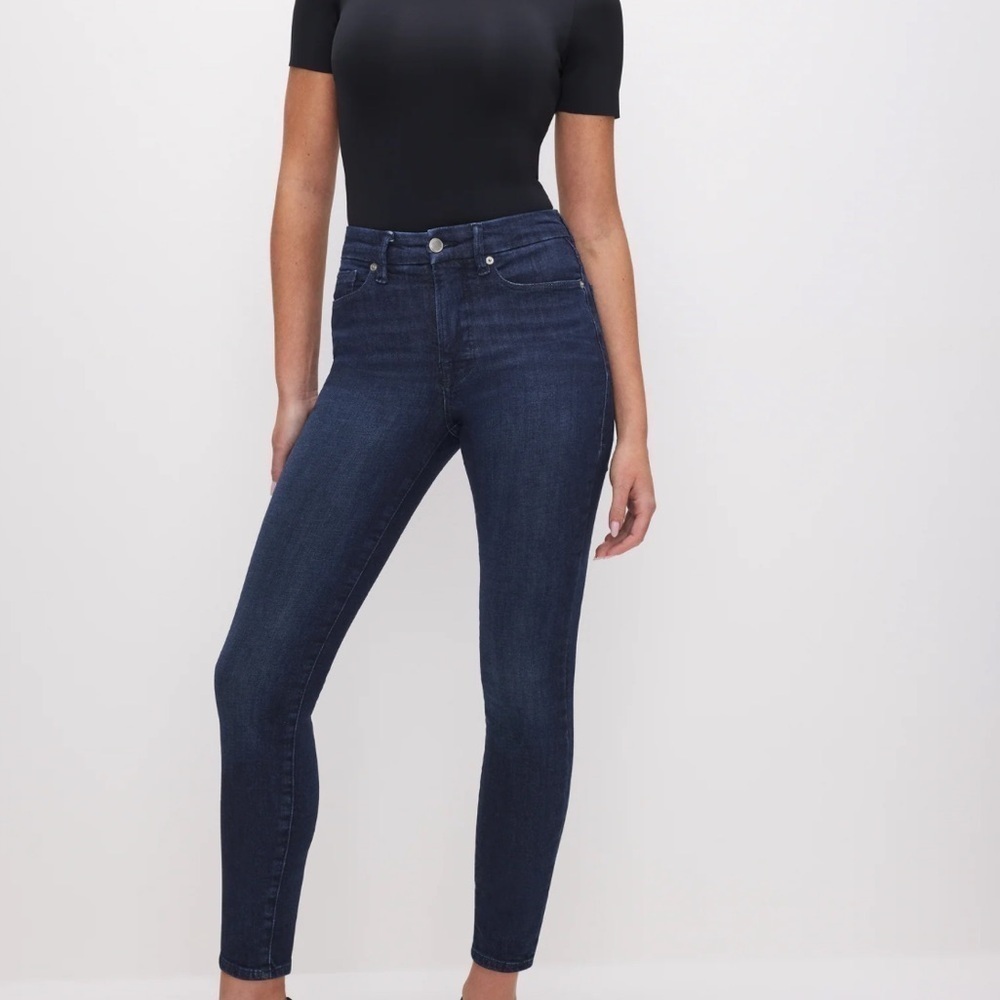 Good American- Good Legs Dark Wash Denim Skinny Jeans